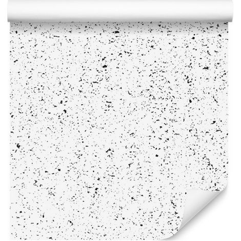 Papel pintado de hormigón blanco para salón y dormitorio, 50x1000 cm. (1/5)