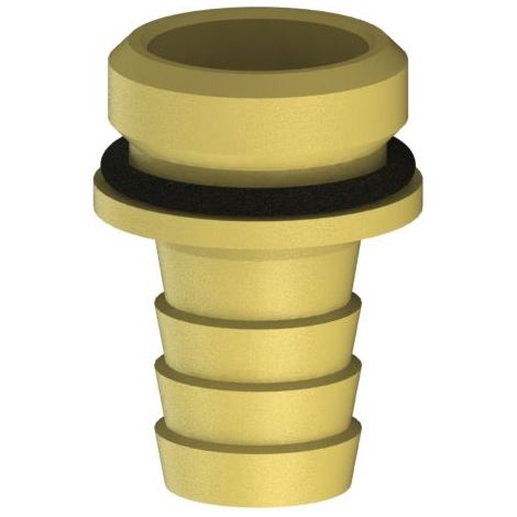 JS VATERTEIL MIT WULST U.DICHTUNG 1/2"x1/2", MESSING