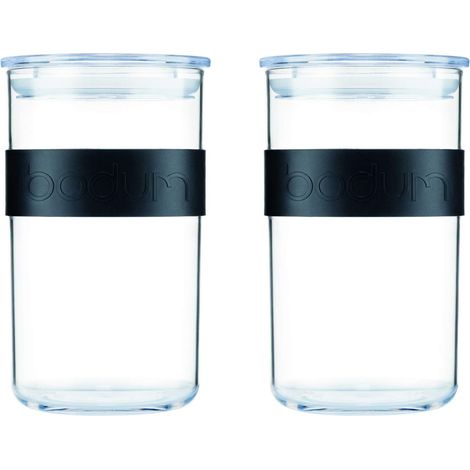 Set de 2 bocaux Conservation en Plastique, avec Couvercle hermétique - 1.0 l (1/3)