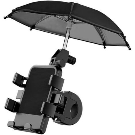 Support universel pour moto, vélo, parapluie étanche pour téléphone portable, mini support de vélo, support d'accessoires pour moto, parasol ferme et robuste (1/5)