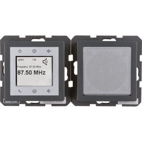 Berker Radio Touch DAB Plus anthrazit 37 Zentimeter Tiefe
