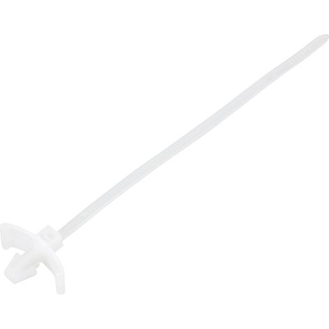 TRU COMPONENTS TC-13030668 TC-WM-100-2.5-N Serre-câble 100 mm 2.5 mm naturel avec fermeture à ailett (1/2)