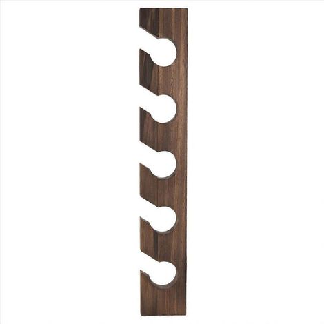 Porte-chapeaux en bois avec étagère, imitation noyer (1/5)