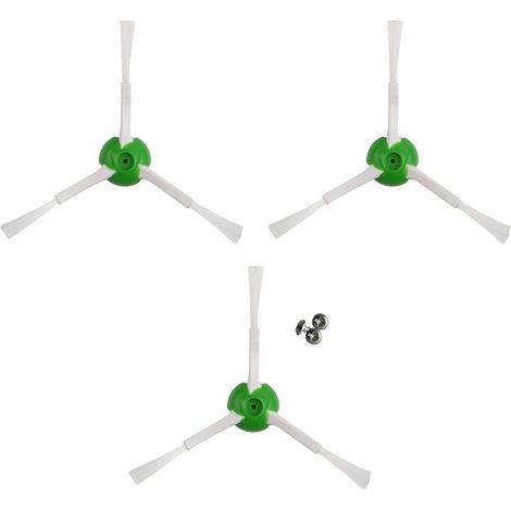 Pack 3 Brosses Latérales – Compatibles Roomba E5 E6 i3 i7 (1/3)