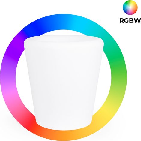 Seau à glace LED RGBW - 6W - 29 x Ø 28cm - Rechargeable