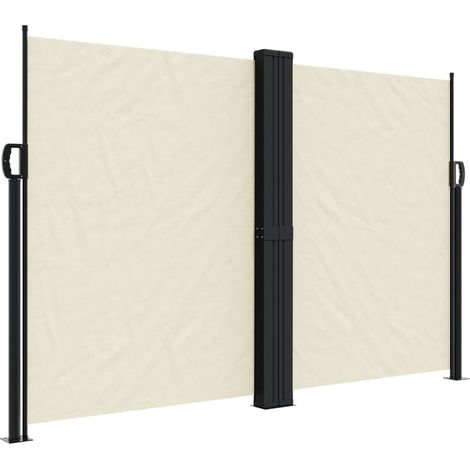 Maison Exclusive - Seitenmarkise Ausziehbar Creme 160x600 cm