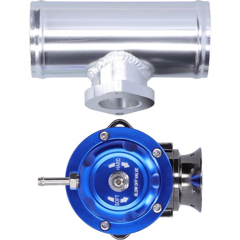 Universal RS Typ SDDBOVGRSBL FPG250 Aluminium-Turbo-Wastegate-Schlauch, 2,5-Zoll-Flansch, blau (1/5)