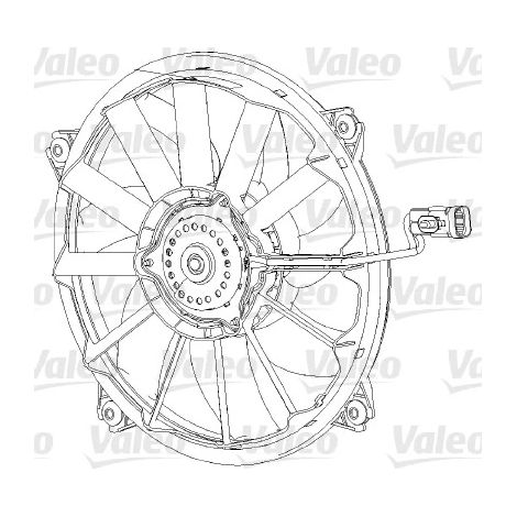 Ventilateur, refroidissement du moteur Valeo 696091 CITROËN 1250F4 1250G0 1250G1