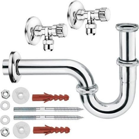 Kit d'Installation avec siphon tube pour lavabo