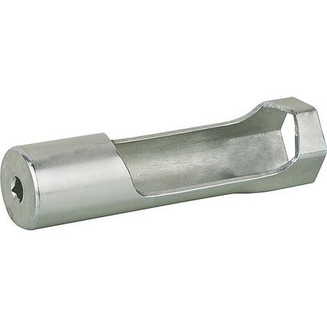 CLé a douille robinetterie évier SW46, avec insert 1/2" 4 pans