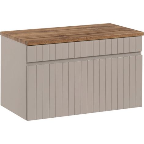 Meuble sous vasque + plateau - 80 cm - Emblematic Cashmere - Livraison gratuite