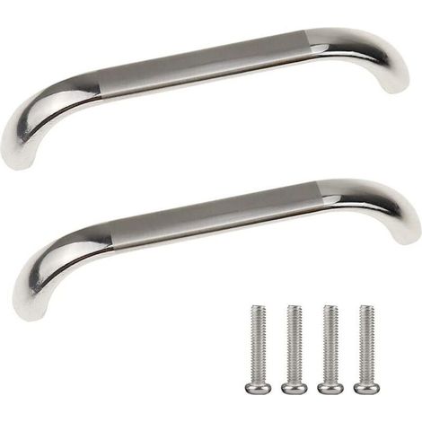 10 pièces 96 mm poignées de porte d'armoire avec trou central pour cuisine chambre armoire (1/5)
