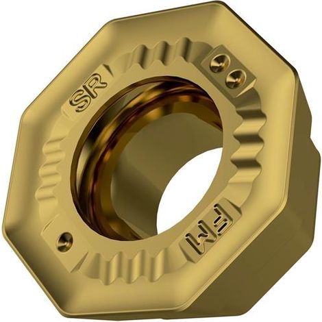 Fräswendeschneidplatte ISO ODMT 0505ADSR-FM:M8340 D.5,5mm PVD beschichtet Gold