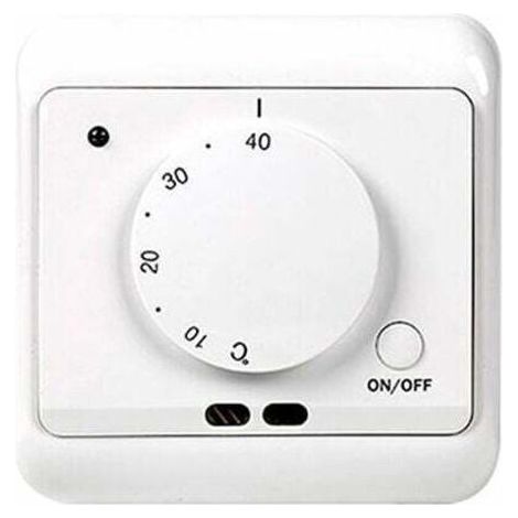 BUNTHAUS Fußbodenheizungsthermostat, 230 V Wechselstrom, 50/60 Hz, 16 A, Temperaturregler für Fußbodenheizung mit Sensorthermostat, Heiz- und Kühlregler