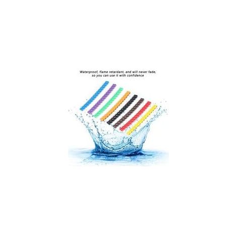 Drahtmarkierer mit Clip, wasserdichtes Drahtkennzeichnungsröhrchen, farbige Drahtetiketten 0-9, Drahtmarkierer für Röhrchen (1/5)