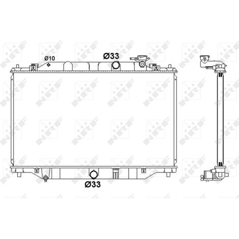Radiateur, refroidissement du moteur NRF 58416 MAZDA SH0115200A SH0115200B