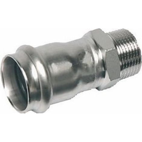 SANHA Pressfit., Übergangsnippel 76x21/2 AG, Edelstahl, Nr.9243G - 83069575 von Buderus