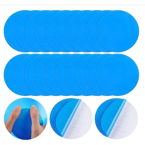 [JAMAIS UTILISÉ]jardin piscine 20Pcs Pool Repair Patches Waterproof Inflatable Pool Self Adhesive Sticker Cloth Patches Kit Swimming Pool Accessories (1/5)