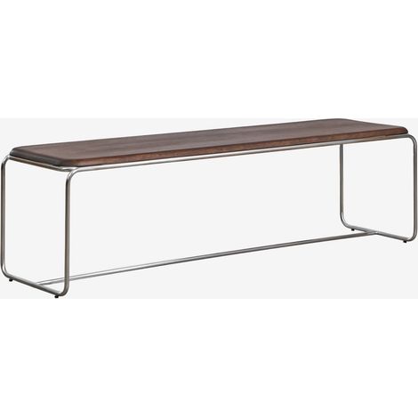 Banco 160 cm en madera de acacia y acero inoxidable Altrex SKLUM (1/5)