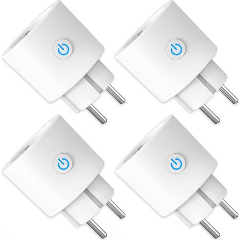 Steckdose WLAN mit Strommessung 16A ANTELA Smart Steckdose kompatibel mit Google Home, Stromverbrauch Messen, Smart Life APP, 2,4GHz, 4 PCs (1/5)