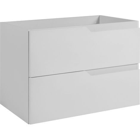 Waschtischunterschrank - 80 cm - Weiß - Minimalistisches Design - Praktisch und elegant