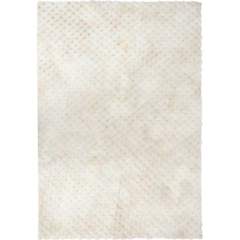 Tapis Imitation Fourrure "Adriel" 120x170cm Beige (1/4)