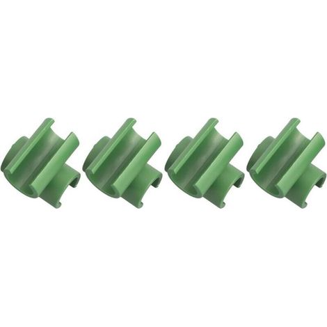 Lot de 50 connecteurs de treillis en plastique pour plantes de jardinage, pour tige fixe de cadre de jardin (16 mm) (1/5)