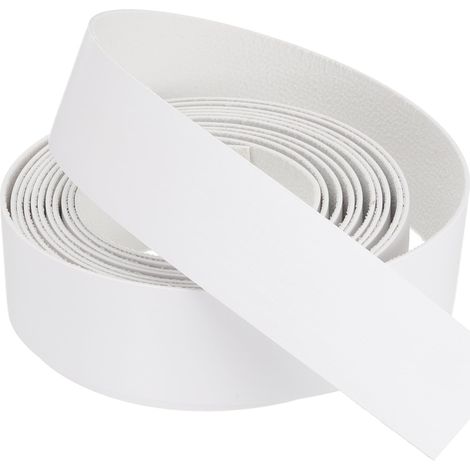 Bande de Chant 3 Mètre x 28mm, Bande Bordure Meuble Masquage Préencollé en PVC, Placage Contreplaqué Flexible avec Adhésif Thermofusible pour Bords Meuble Étagère Panneaux, Blanc (1/5)