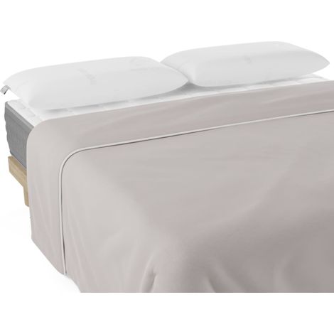 Nalui Funda de Edredón Gris  100% Algodón 180 Hilos, Suave, Transpirable, Lavable a 30ºC