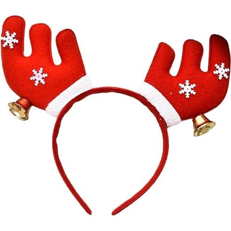 Serre-tête de Noël à paillettes avec ornements de cerf, sapin et Père Noël, accessoire cheveux pour fêtes, spectacles et célébrations, lot de 3 pièces, décoration festive et costume de Noël. (1/5)