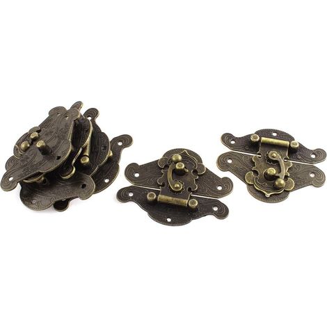 Boîte tonnes en Bronze Style rétro, 5 pièces, 85mm x 68mm, (1/4)