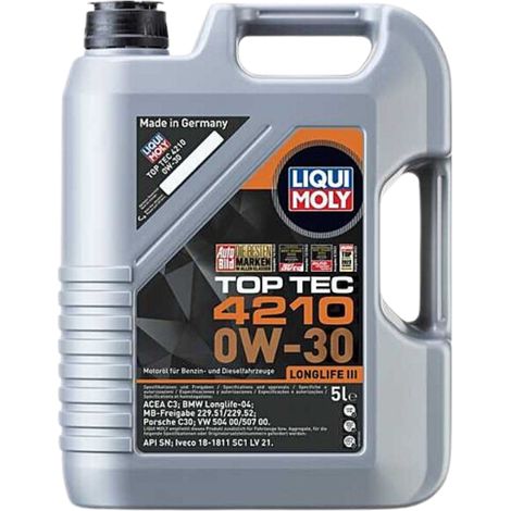 Huile moteur légère haute technologie Top Tec 4210 0W-30 5L Liqui moly