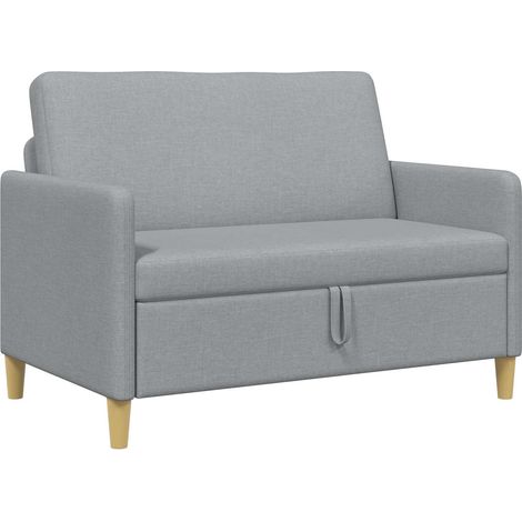 Sofa mit Stauraum Hellgrau 122 x 78 x 87 cm Polyester vidaXL (1/5)