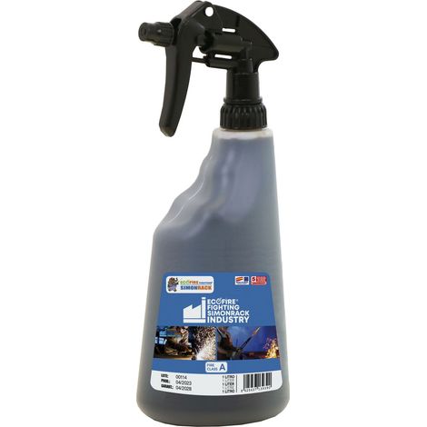 Estintore agente estinguente liquido 1 lt.Ecofire ecologico classi spegnimento A-B-C-D-F-Li-(batterie al litio) casa auto lavoro industria Simonrack (1/3)