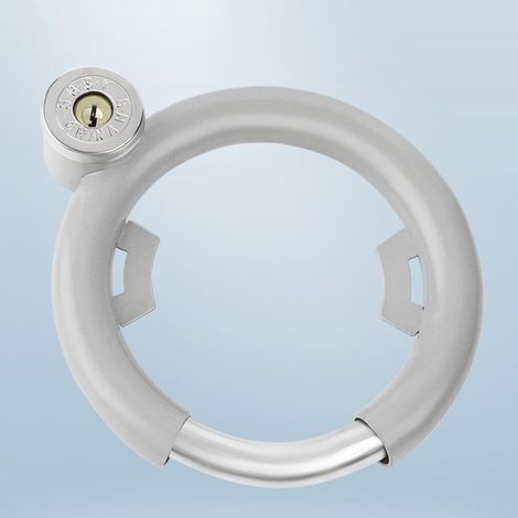 Antivol pour vélo, outil de sécurité rond, 12,2 cm, dispositif antivol en acier, équipement de sécurité pour vélo, protection de véhicule électrique, engrenage de verrouillage compact et robuste, pour (1/4)