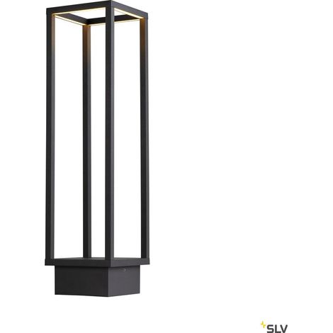 Borne extérieure QUADRULO gris LED 7W 3000K IP55 - SLV - 1005442 (1/5)