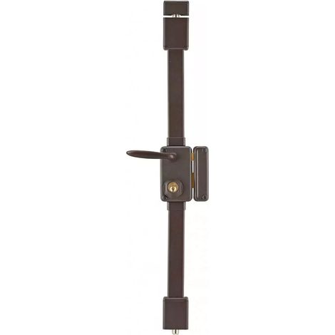 THIRARD - Serrure en applique Beluga à fouillot pour porte d'entrée, droite, 3 pts, cylindre HG5 Ø23mm, axe 45mm, marron, 4 clés - THIRARD (1/2)