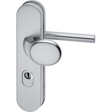Format Schutz-Langschild-Wechselgarnitur ES 1 15mm oval L-Form 10/92 ZA ER matt (1/2)