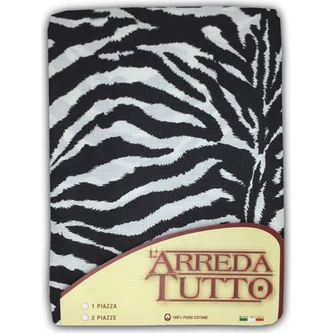 TELO Arredo COPRITUTTO Gran Foulard COPRILETTO Copridivano TESSUTO ZEBRATO 1 PIAZZA