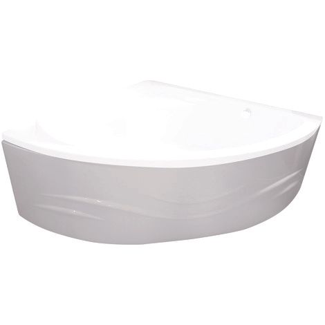ONDEE ZEN - Tablier de baignoire FANY - Tablier motif vague 135x135cm - ABS - Blanc
