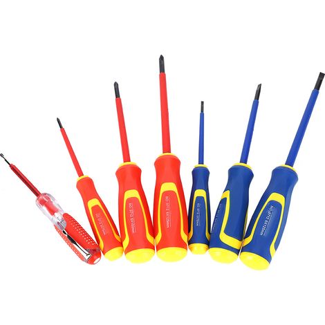 Kit de réparation d'outils d'installation hydroélectrique 7 pièces avec tournevis isolé et stylo électrique (1/5)