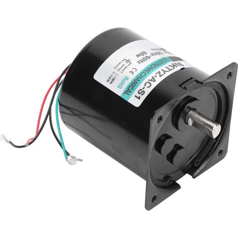 Moteur synchrone AC 220V 50rpm 60W XD80KTYZ avec support condensateur, rotation bidirectionnelle CW/CCW, couple élevé, faible vitesse, usage industriel (1/5)