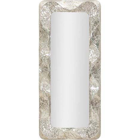 Specchio da parete in metallo argento, 70x6,5x160,5 cm – Argelux Rettangolare (1/5)