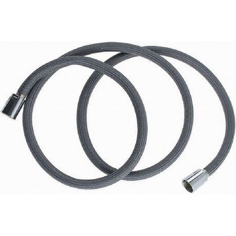 Tubo Per Doccia Flessibile 1.8 Mt Grigio 180 Cm Bagno Laccio Doccetta Box 87285