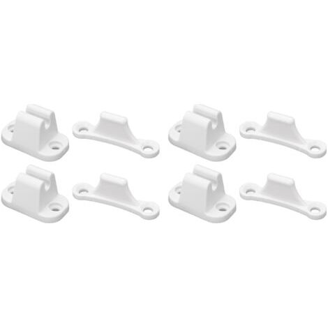 Supports de Porte de Camping-Car, 4 Ensembles de Supports de Porte de Camping-Car, Kit de Retenue de Porte de Camping-Car Multifonctionnel, Maintiennent la Porte Ouverte, (White). (1/5)