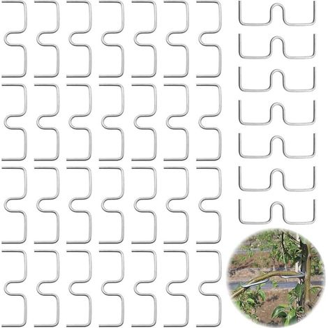 35 Pièces Epandeur de Branches 8cm Extracteur de Branche d'arbre en Forme de M Branche Outil de Pliage en Métal Support pour Branches de Fruits (1/5)