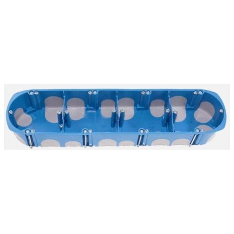 Boite d'encastrement 4 postes étanche étanche BBC Ø 4x68mm entraxe 71mm prof 40mm Hor/Vert écolo R2012 SIB ADR P34971