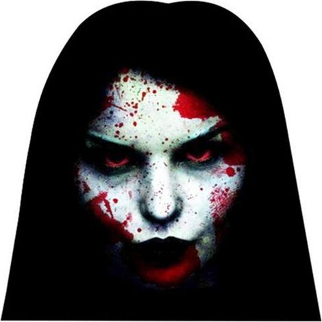 Autocollant de voiture Halloween modèle principal amovible et auto-adhésif mural (1/2)