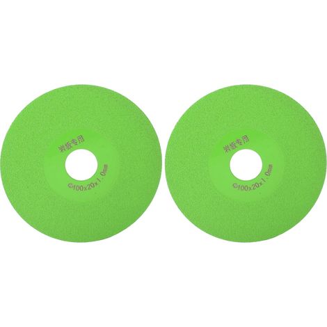 Lot de 2 disques de coupe en verre de 10 cm (4 pouces) à diamant, lame de scie pour le meulage de la céramique et des briques. (1/5)