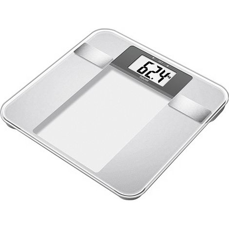 Beurer BG 13 Edelstahl-Glas Personenwaage digitale Anzeige BMI Ermittlung (1/10)